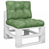 Vidaxl Palettenkissen 2 ST Fabric Blattmuster
