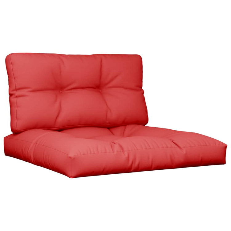 Vidaxl Palettenkissen 2 St. Stoff rot