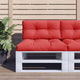 Vidaxl Palettenkissen 2 St. Stoff rot