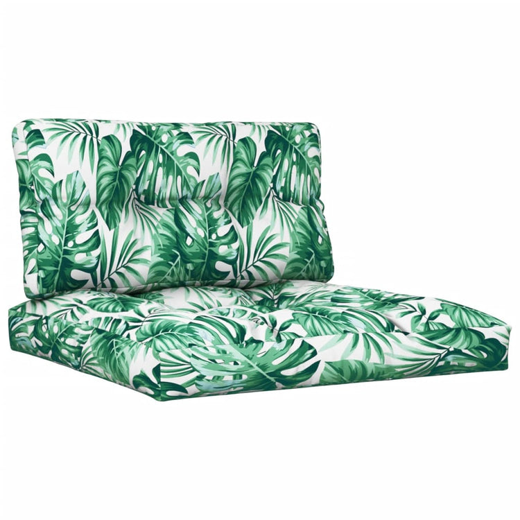 Vidaxl Palettenkissen 2 ST Fabric Blattmuster