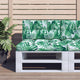 Vidaxl Palettenkissen 2 ST Fabric Blattmuster