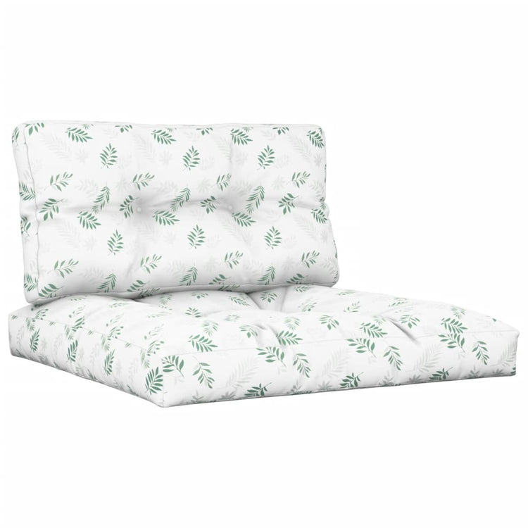 Vidaxl Palettenkissen 2 ST Fabric Blattmuster