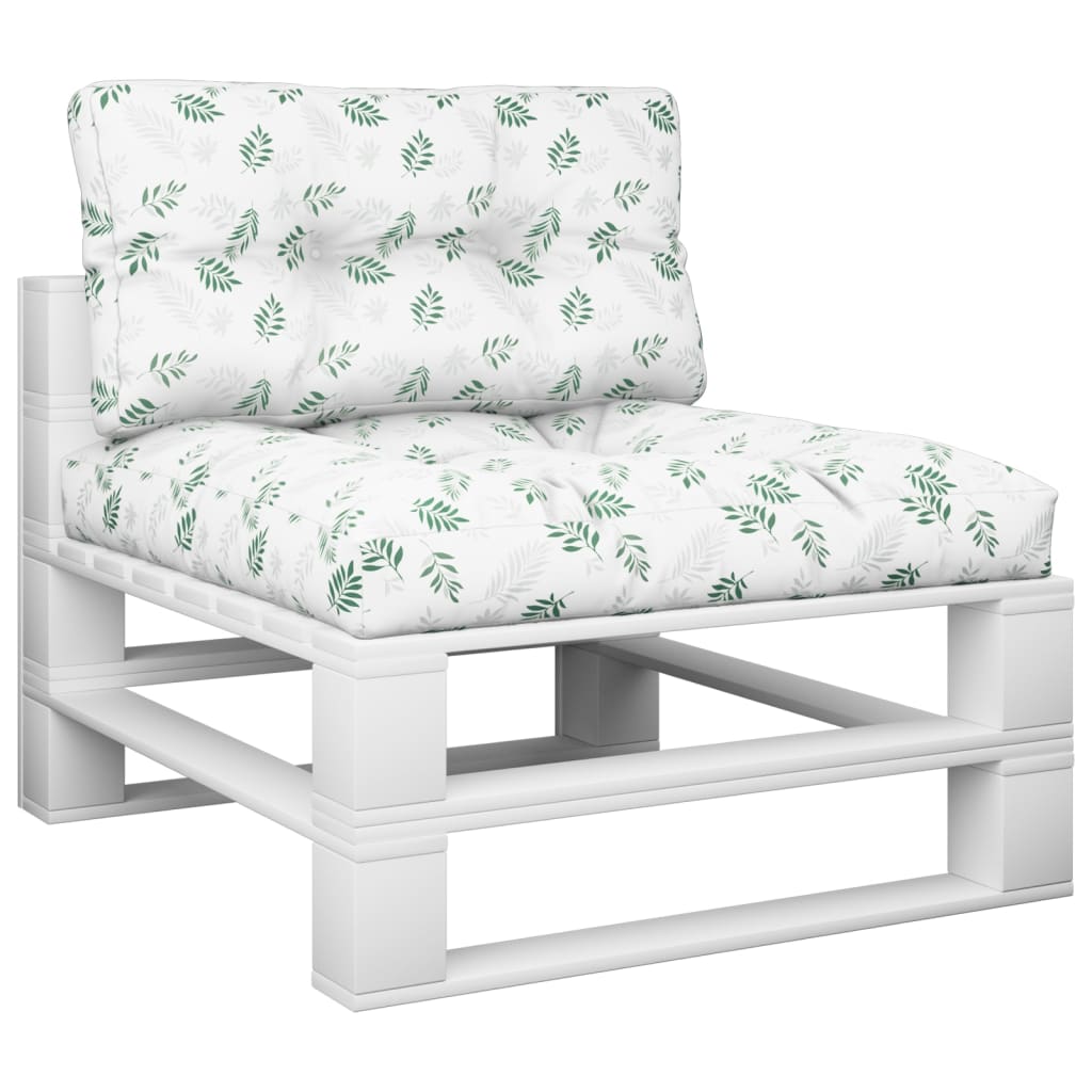 Vidaxl Palettenkissen 2 ST Fabric Blattmuster
