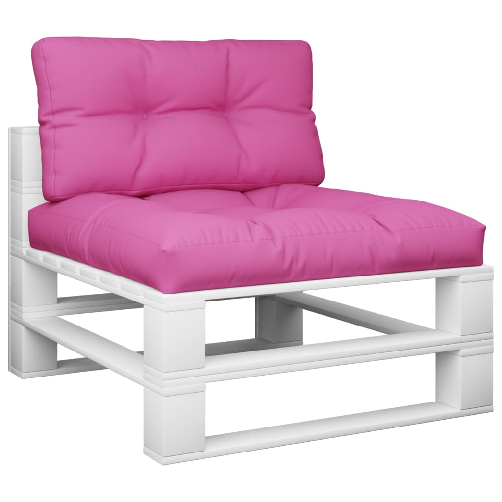 Vidaxl Palettenkissen 2 St. Stoff rosa