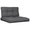 Vidaxl -Palettenkissen 2 ST Fabric Anthrazit -geläutet