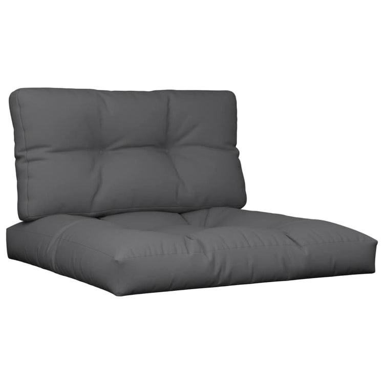 Vidaxl -Palettenkissen 2 ST Fabric Anthrazit -geläutet