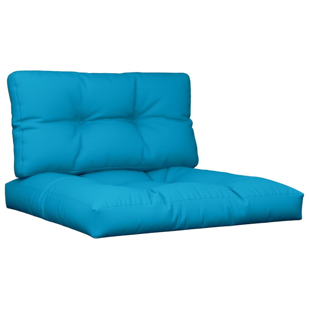 Vidaxl Palettenkissen 2 St. Stoff hellblau
