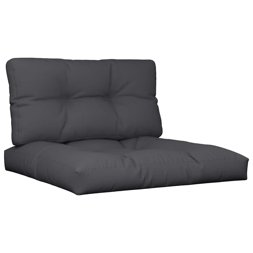 Vidaxl Palettenkissen 2 St. Stoff schwarz