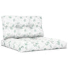 Vidaxl Palettenkissen 2 ST Fabric Blattmuster
