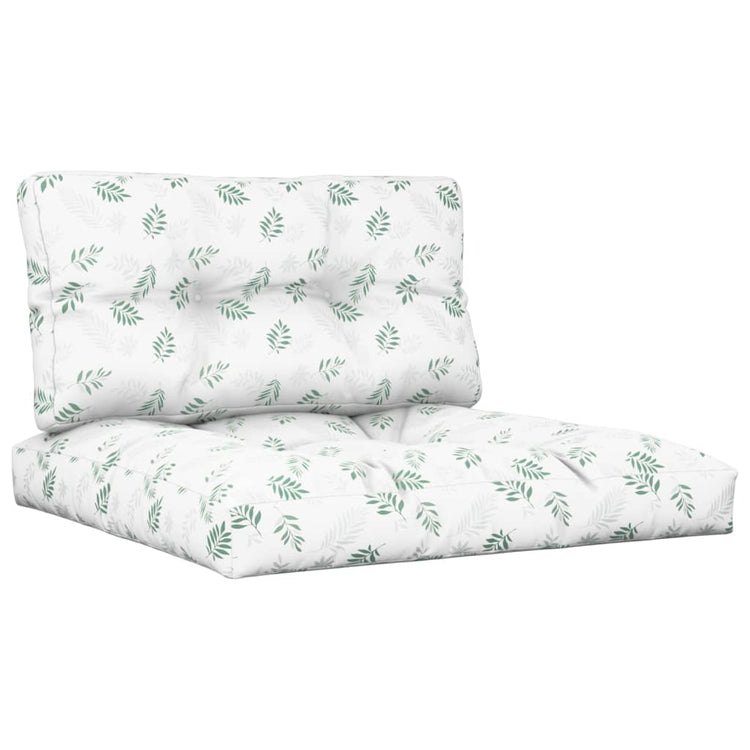 Vidaxl Palettenkissen 2 ST Fabric Blattmuster