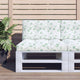 Vidaxl Palettenkissen 2 ST Fabric Blattmuster