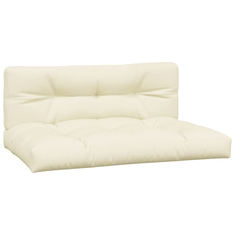 Vidaxl -Palettenkissen 2 ST Fabric Crème -Colored