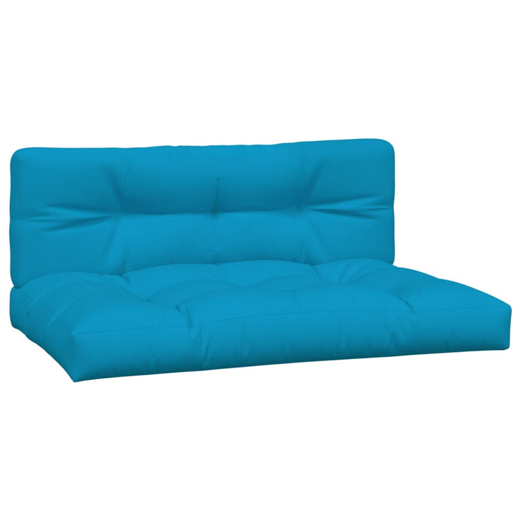 Vidaxl Palettenkissen 2 St. Stoff hellblau