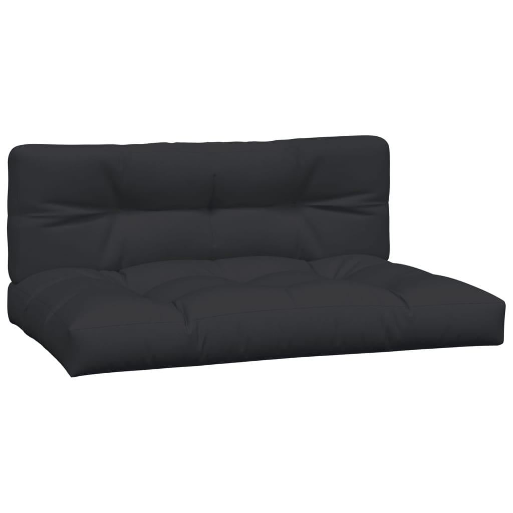 Vidaxl Palettenkissen 2 St. Stoff schwarz