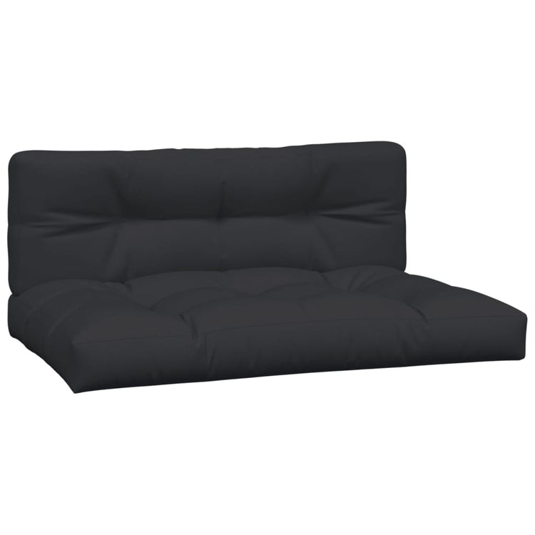 Vidaxl Palettenkissen 2 St. Stoff schwarz