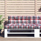 Vidaxl Palettenkissen 2 ST Fabric Diamond Muster rot