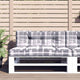 Vidaxl Palettenkissen 2 Stedcase -Muster Stoff grau