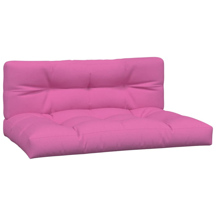 Vidaxl Palettenkissen 2 St. Stoff rosa