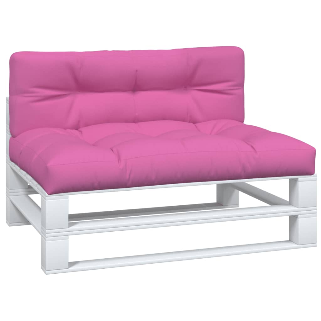 Vidaxl Palettenkissen 2 St. Stoff rosa