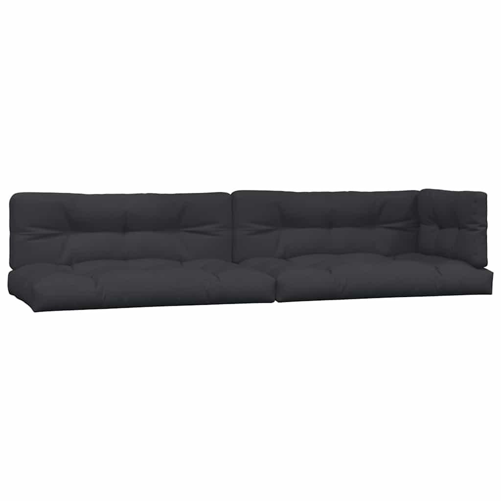 Vidaxl Palettenkissen 5 St. Stoff schwarz