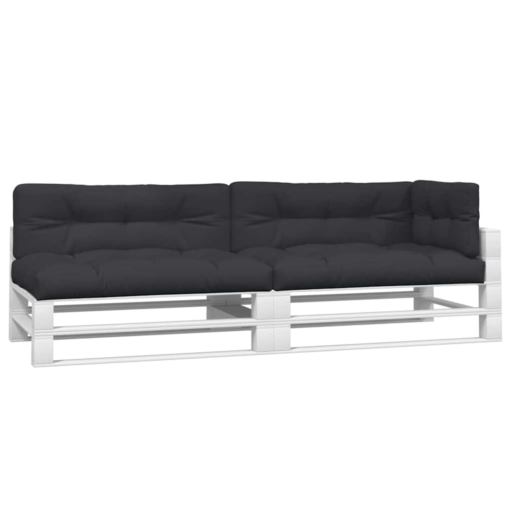 Vidaxl Palettenkissen 5 St. Stoff schwarz