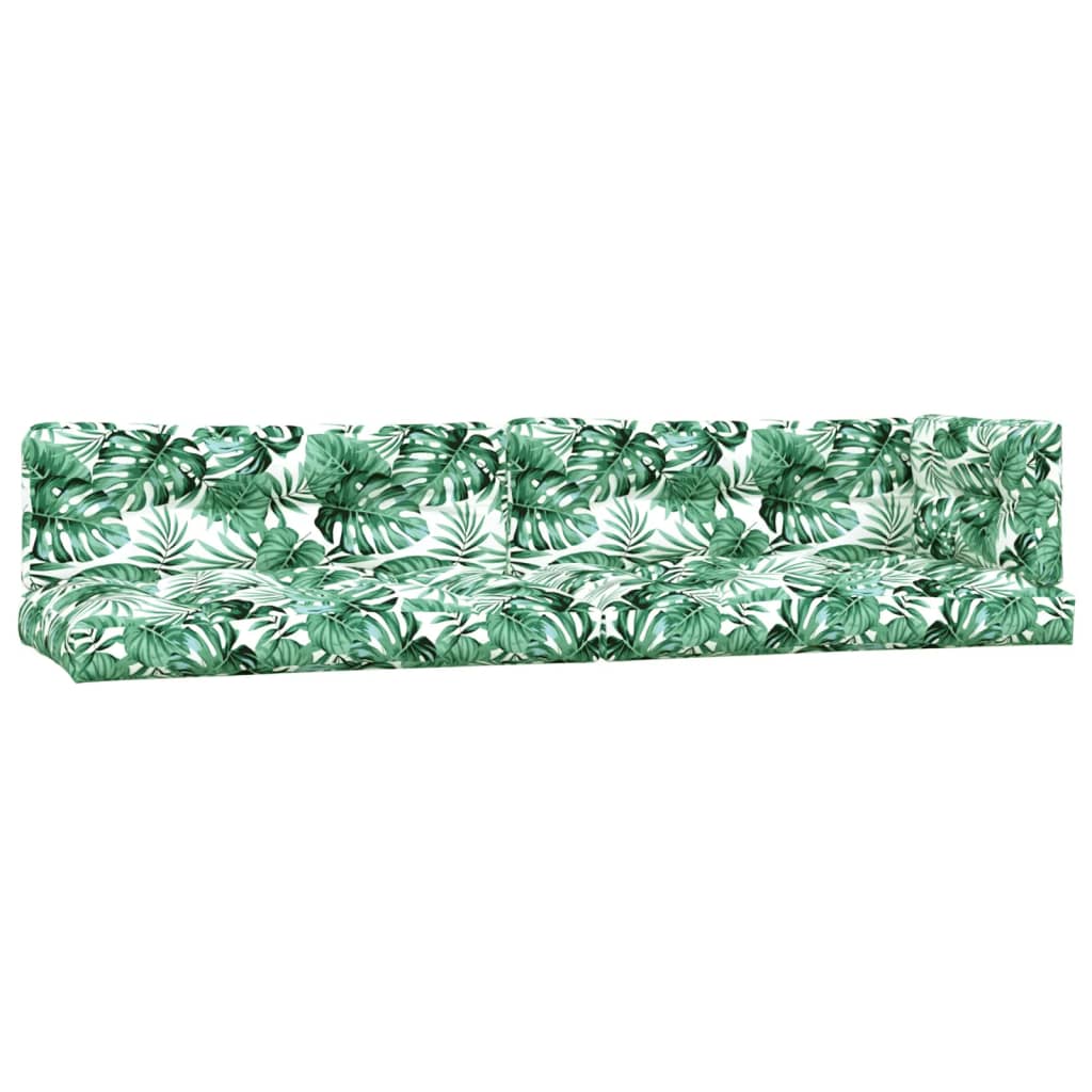 Vidaxl Palettenkissen 5 ST Fabric Blattmuster