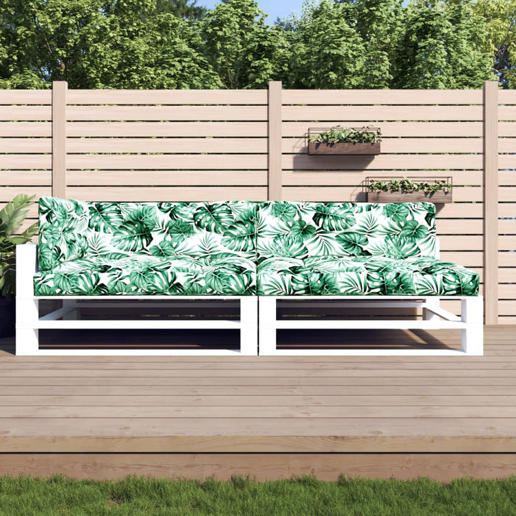 Vidaxl Palettenkissen 5 ST Fabric Blattmuster