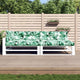 Vidaxl Palettenkissen 5 ST Fabric Blattmuster