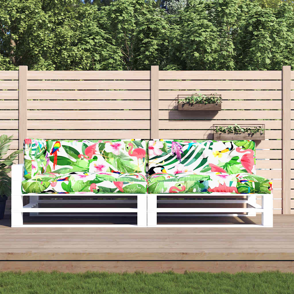 VIDAXL -Palettenkissen 5 ST Fabric Multi -Deled