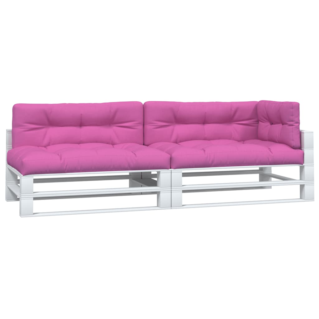 Vidaxl Palettenkissen 5 St. Stoff rosa