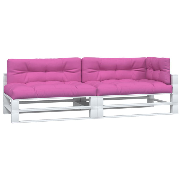 Vidaxl Palettenkissen 5 St. Stoff rosa