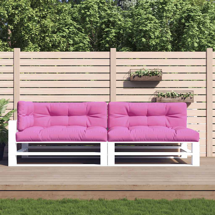 Vidaxl Palettenkissen 5 St. Stoff rosa