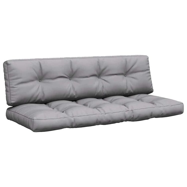 Vidaxl Palettenkissen 2 St. Stoff grau
