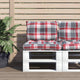 Vidaxl Palettenkissen 2 ST Fabric Diamond Muster rot