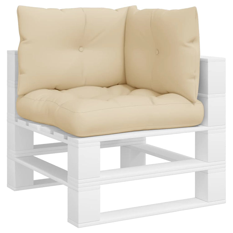 VidaXL Palettenkissen 3 Stück Stoff Beige