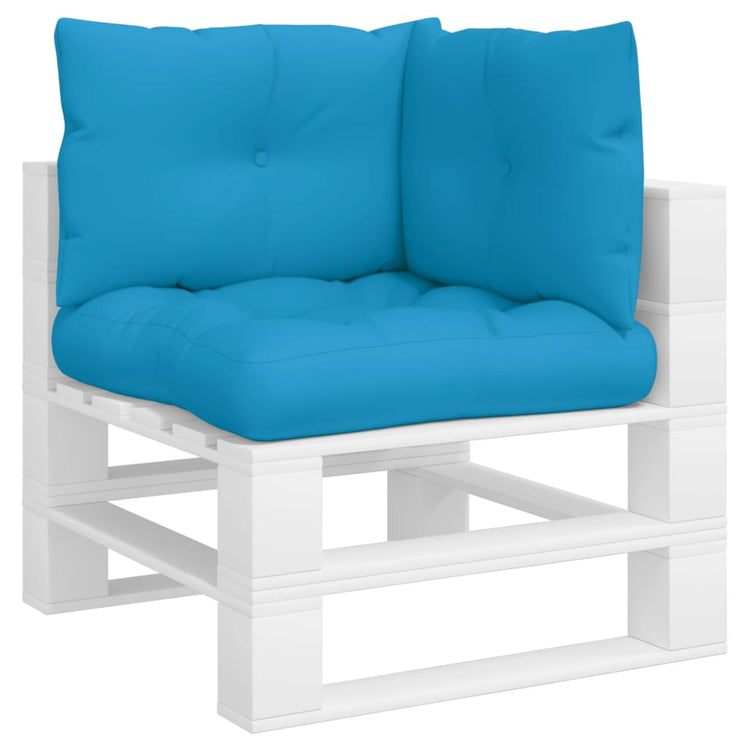 Vidaxl Palettenkissen 3 St. Stoff blau