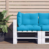 Vidaxl Palettenkissen 3 St. Stoff blau