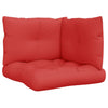 Vidaxl Palettenkissen 3 St. Stoff rot