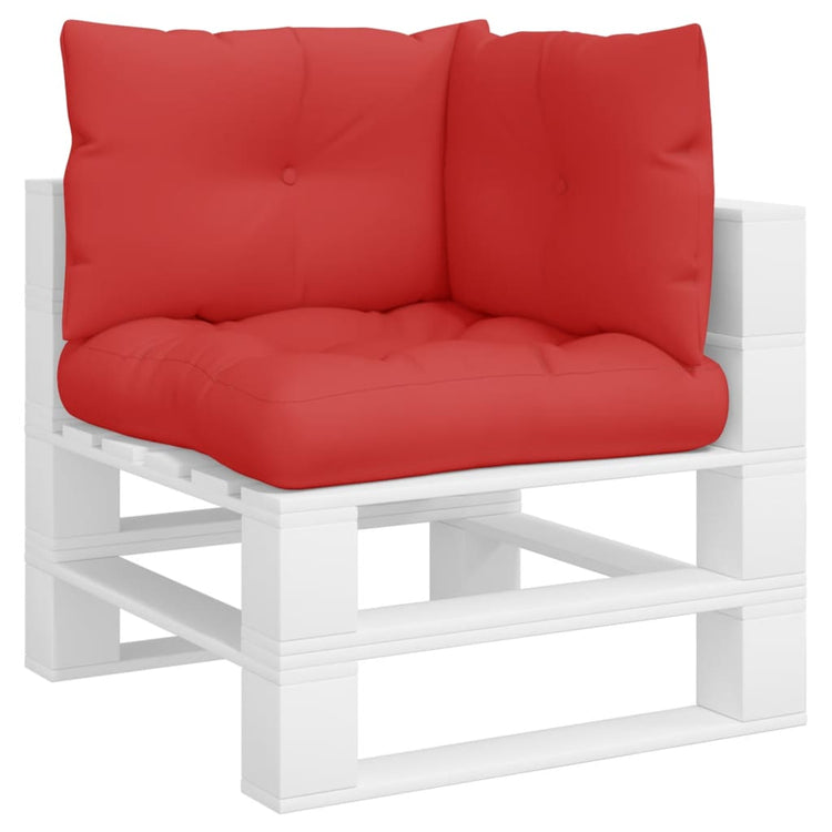Vidaxl Palettenkissen 3 St. Stoff rot