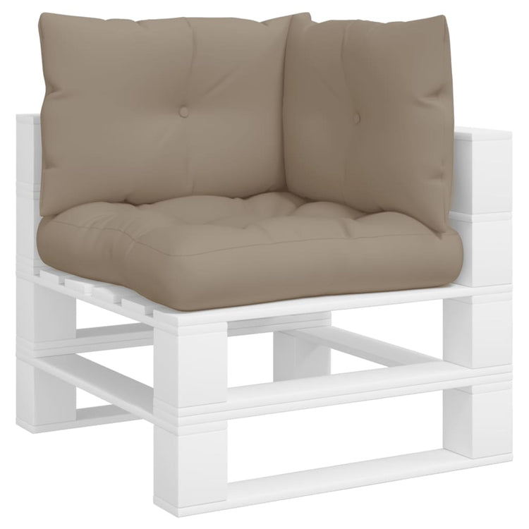 VidaXL Palettenkissen 3 Stück Stoff Taupe