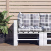 VIDAXL PALLET -Kissen 3 ST Fabric Diamond Muster grau