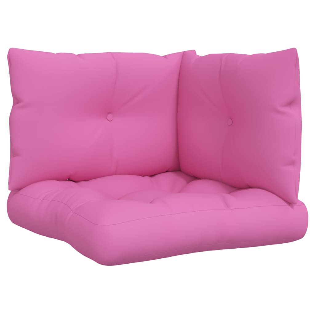 Vidaxl Palettenkissen 3 St. Oxford Stoff rosa