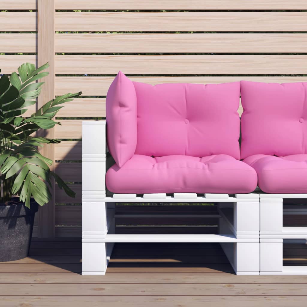 Vidaxl Palettenkissen 3 St. Oxford Stoff rosa
