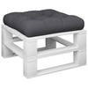 VidaXL Palettenkissen 60x61,5x10 cm Stoff schwarz
