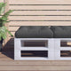 VidaXL Palettenkissen 60x61,5x10 cm Stoff schwarz