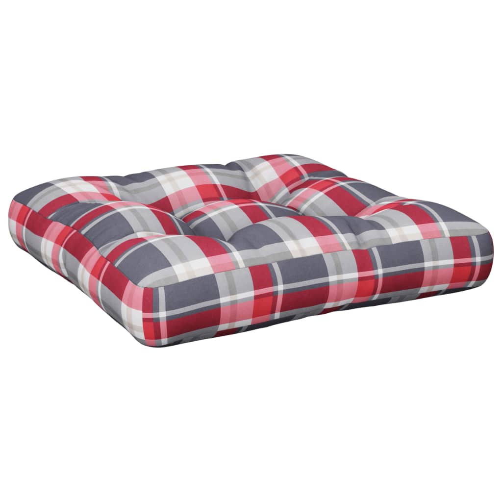Vidaxl Palettenkissen Fabric Diamond Muster rot