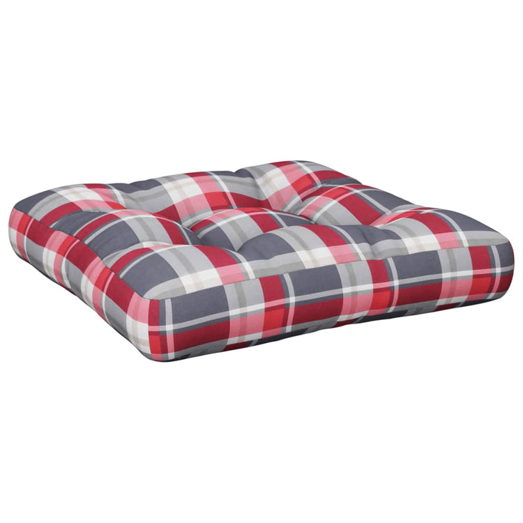 Vidaxl Palettenkissen Fabric Diamond Muster rot