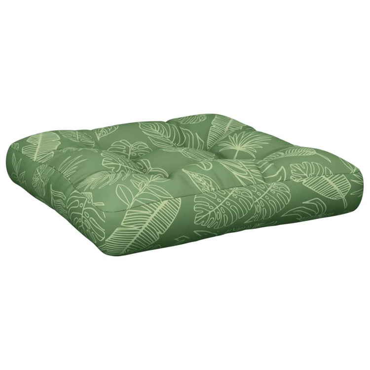 Vidaxl Palettenkissen 60x61.5x10 cm Blattmuster Oxford Fabric