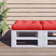 VIDAXL -Palettenkissen 58x58x10 cm Stoff rot