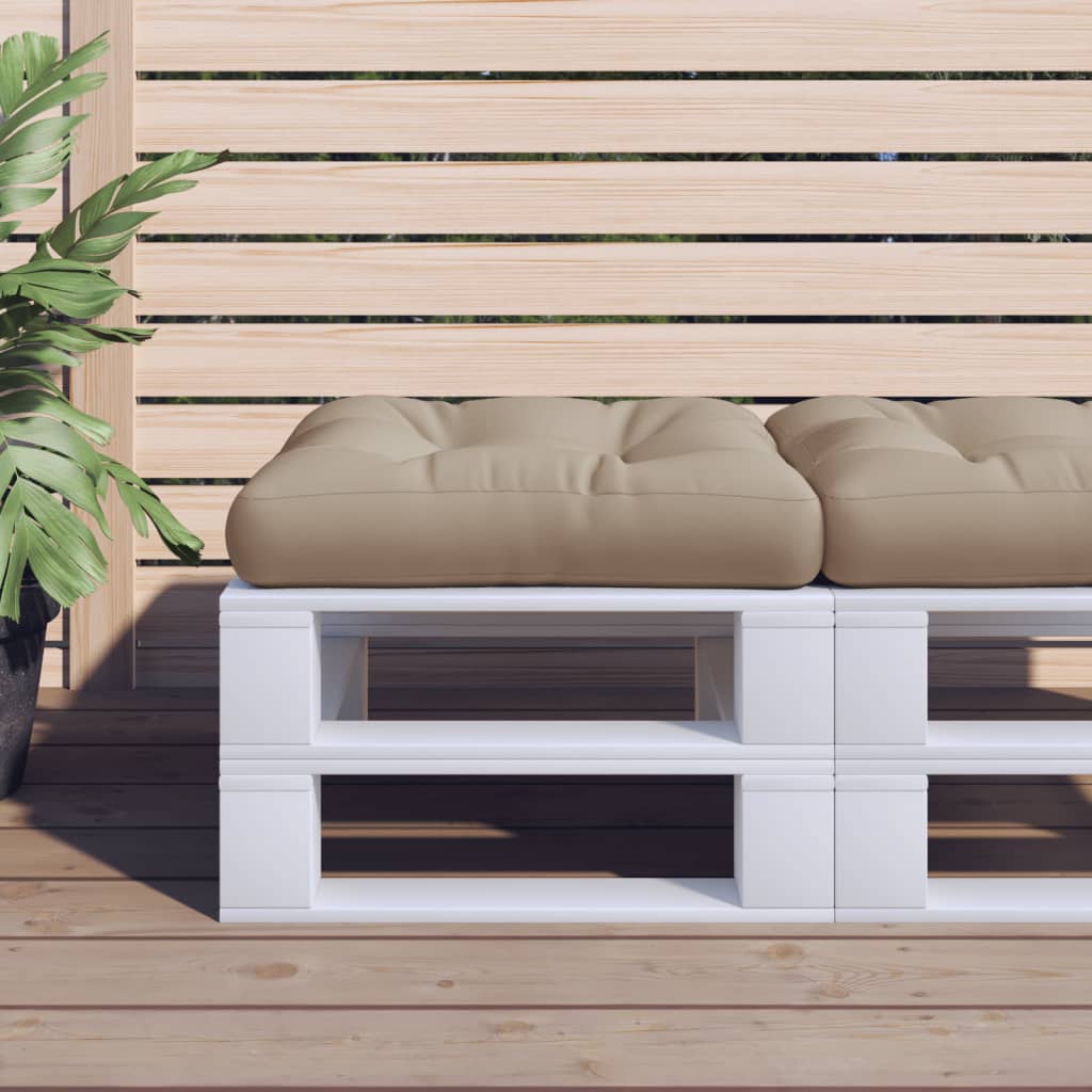 VIDAXL -Palettenkissen 58x58x10 cm Stofftaupe